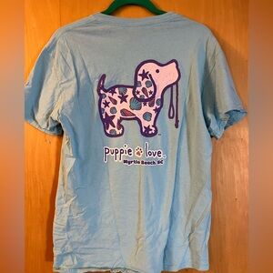 Blue Puppie Love Myrtle Beach shirt